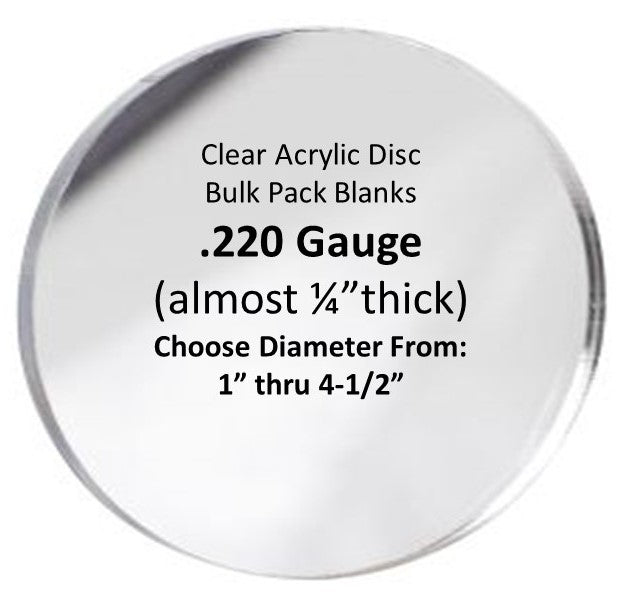 Personalized 50x 2'' Blank Clear Acrylic Rounds With Hole For Diy