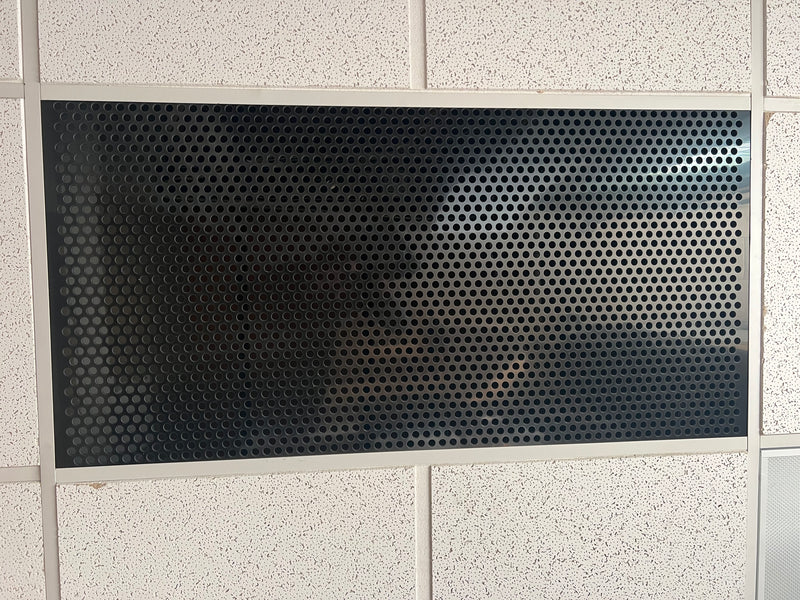 2'x4' Black Plastic Perforated tile, .5in. Perforations