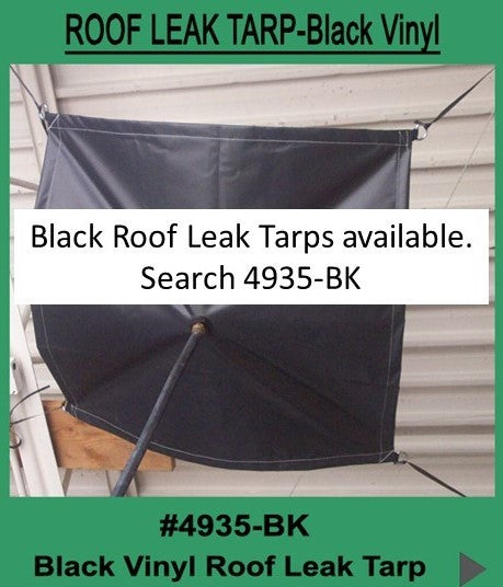 Yellow Heavy Duty Leak Tarp - 1800ceiling