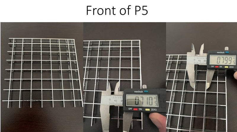 P5 Chrome Egg Crate 3/4" cell