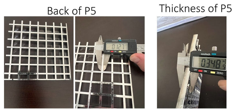 P5 Chrome Egg Crate 3/4" cell